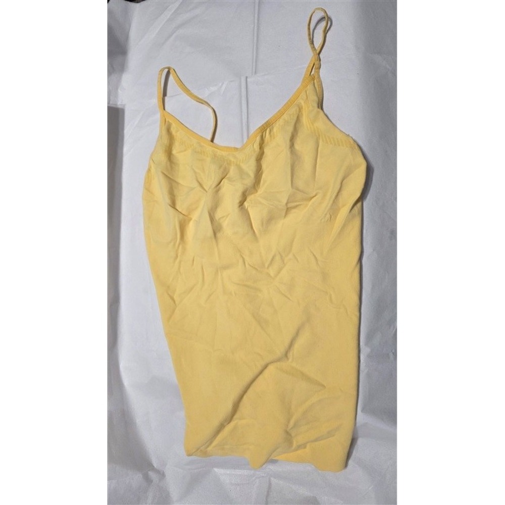 NWOT Last Tango s/m Seamless Camisole Tank Top Spaghetti Strap Yellow 132447